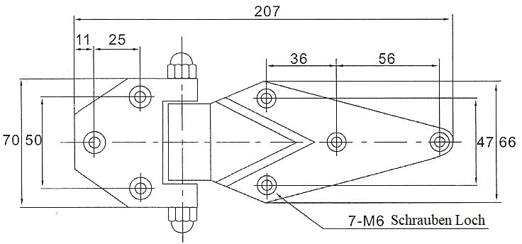 Scharnier Kühlhaus Kühlkoffer Kühlzelle Gefrierschrank Türbeschlag Türe